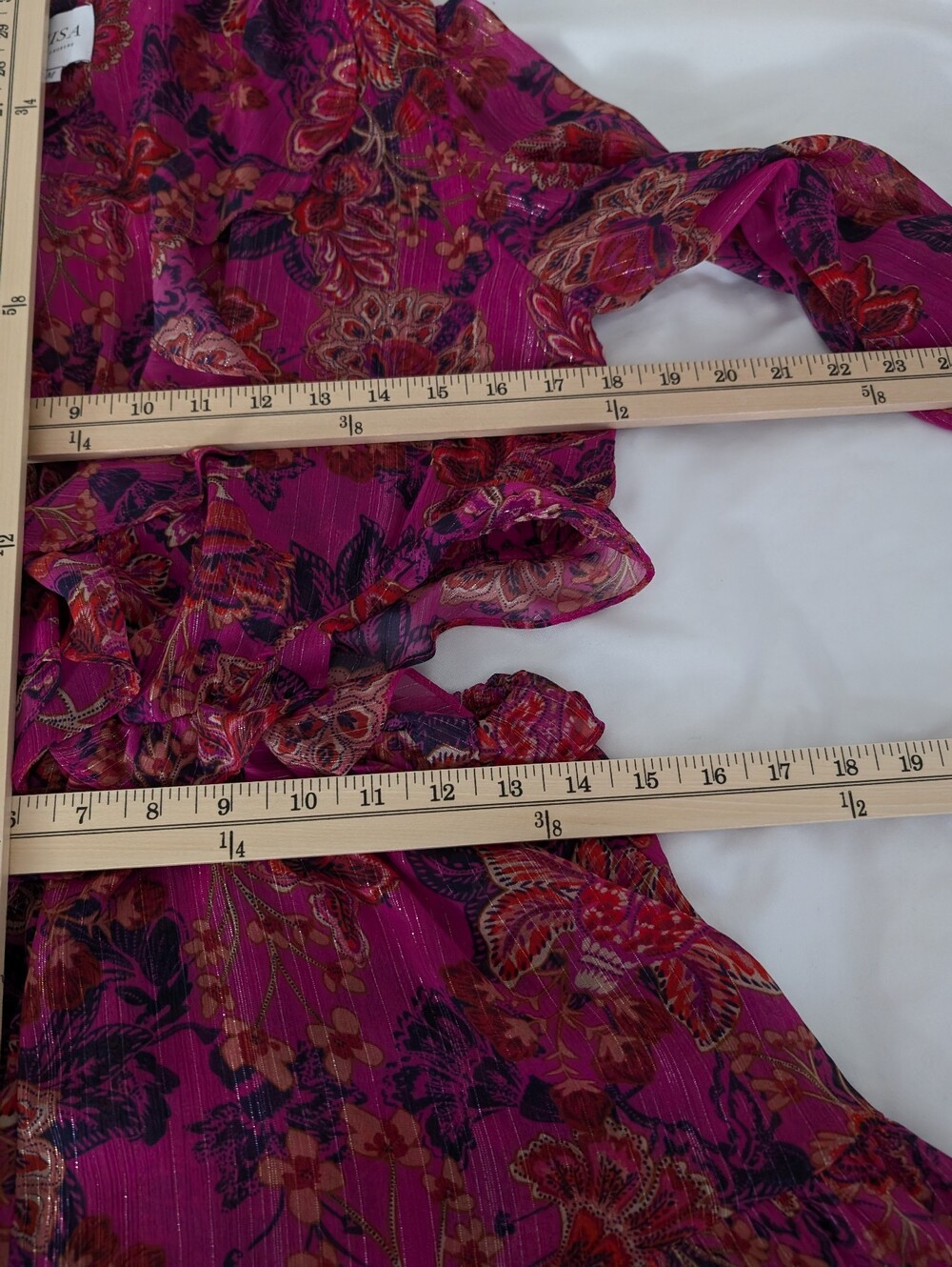 MISA Los Angeles Azalea Romper in Fuchsia Batik - Picture 5 of 6